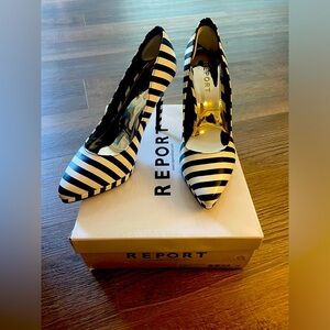 Funky zebra Report heel size 10